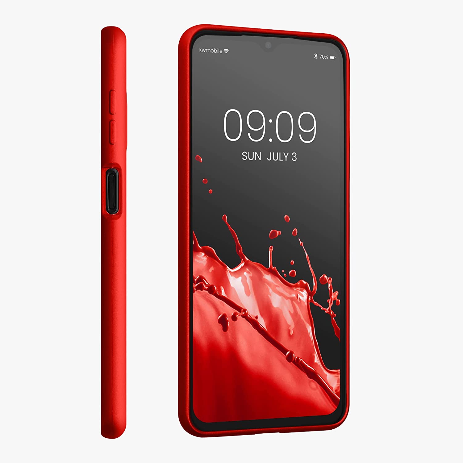 KW Samsung Galaxy A13 5G Θήκη Σιλικόνης TPU - Metallic Dark Red - 60134.36