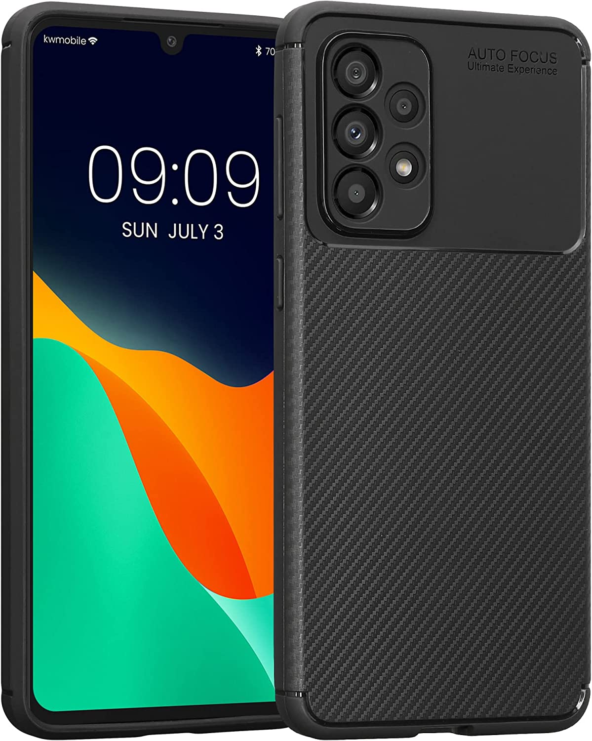 KW Samsung Galaxy A33 5G Θήκη Σιλικόνης - Carbon Black - 58244.02