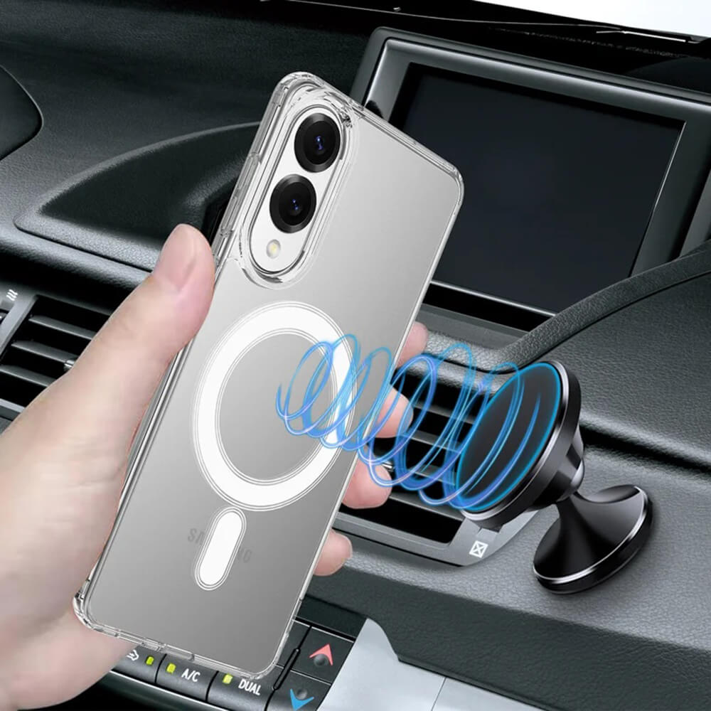 Techsuit Samsung Galaxy S25 Edge - MagSafe Pro - Σκληρή Θήκη με Πλαίσιο Σιλικόνης - Διάφανη