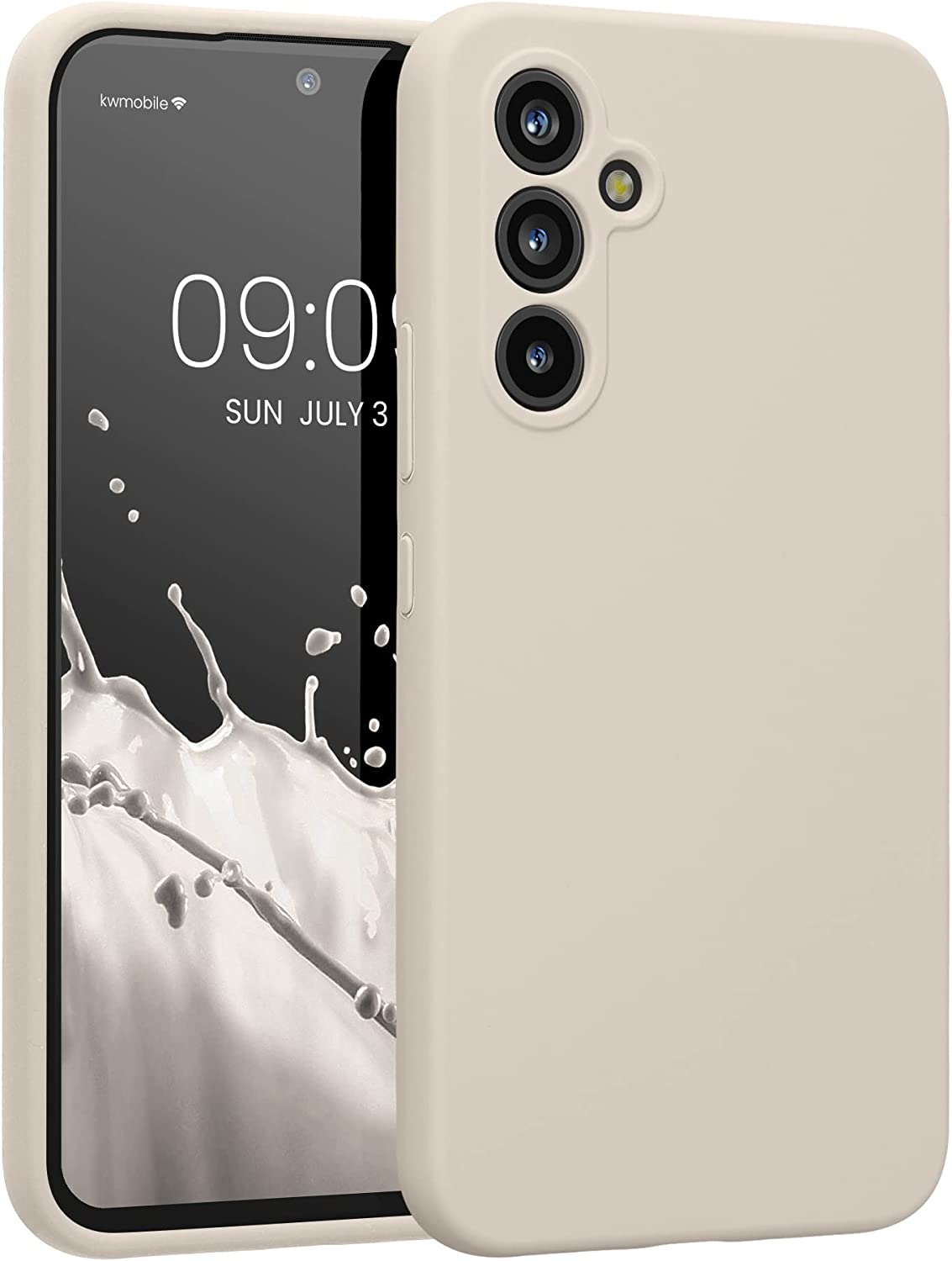 KW Samsung Galaxy A54 5G Θήκη Σιλικόνης Rubberized TPU - Cream Matte - 60795.125