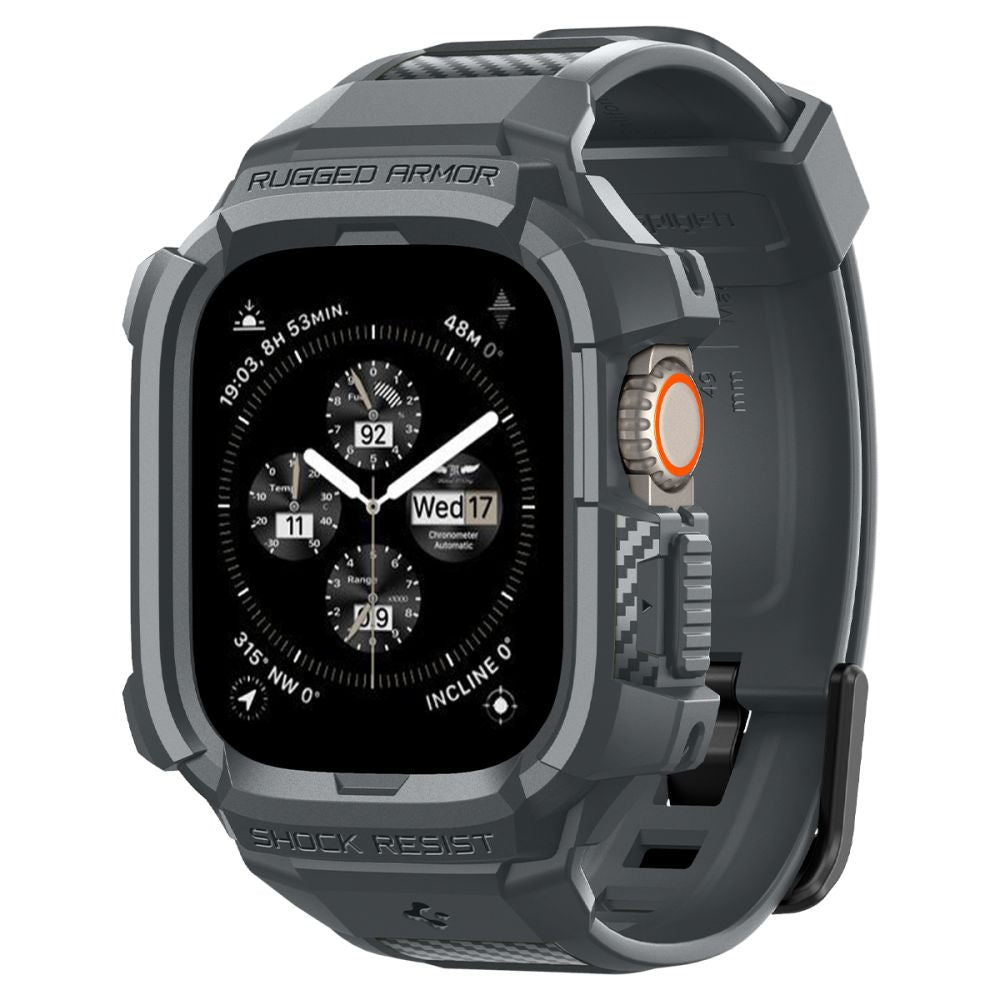 Spigen Λουράκι Apple Watch Ultra (1/2/3) - 49mm Rugged Armor Pro - Dark Grey