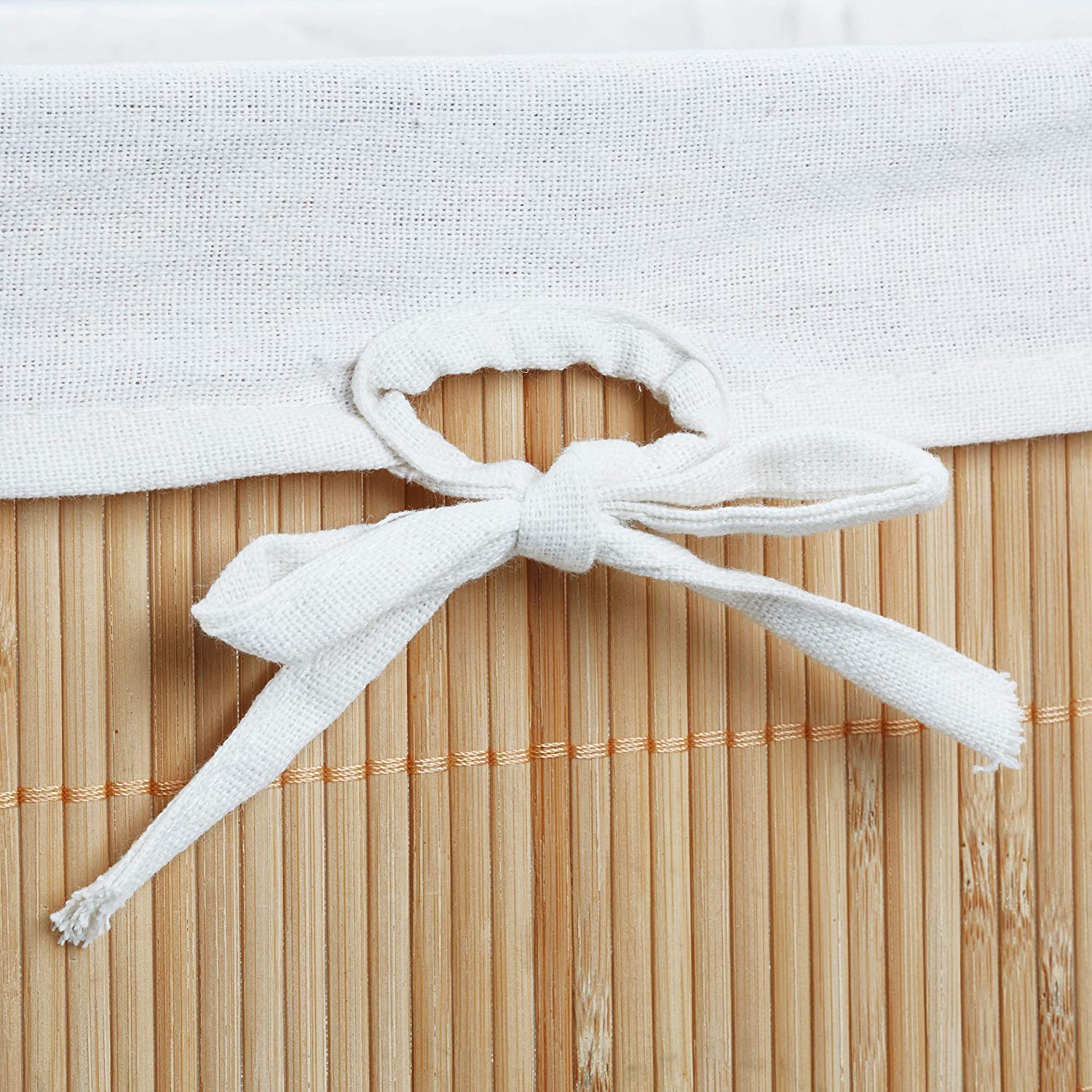 Relaxdays Σετ με 4 Καλάθια Αποθήκευσης από Bamboo - Natural - 4052025217860