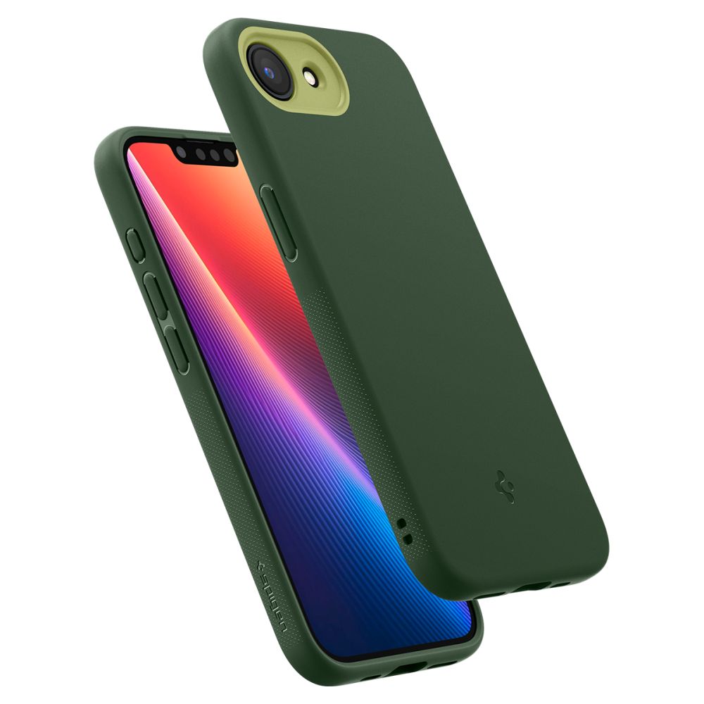 Spigen iPhone 16e - Nano Pop Mag Θήκη Σιλικόνης με MagSafe - Avo Green