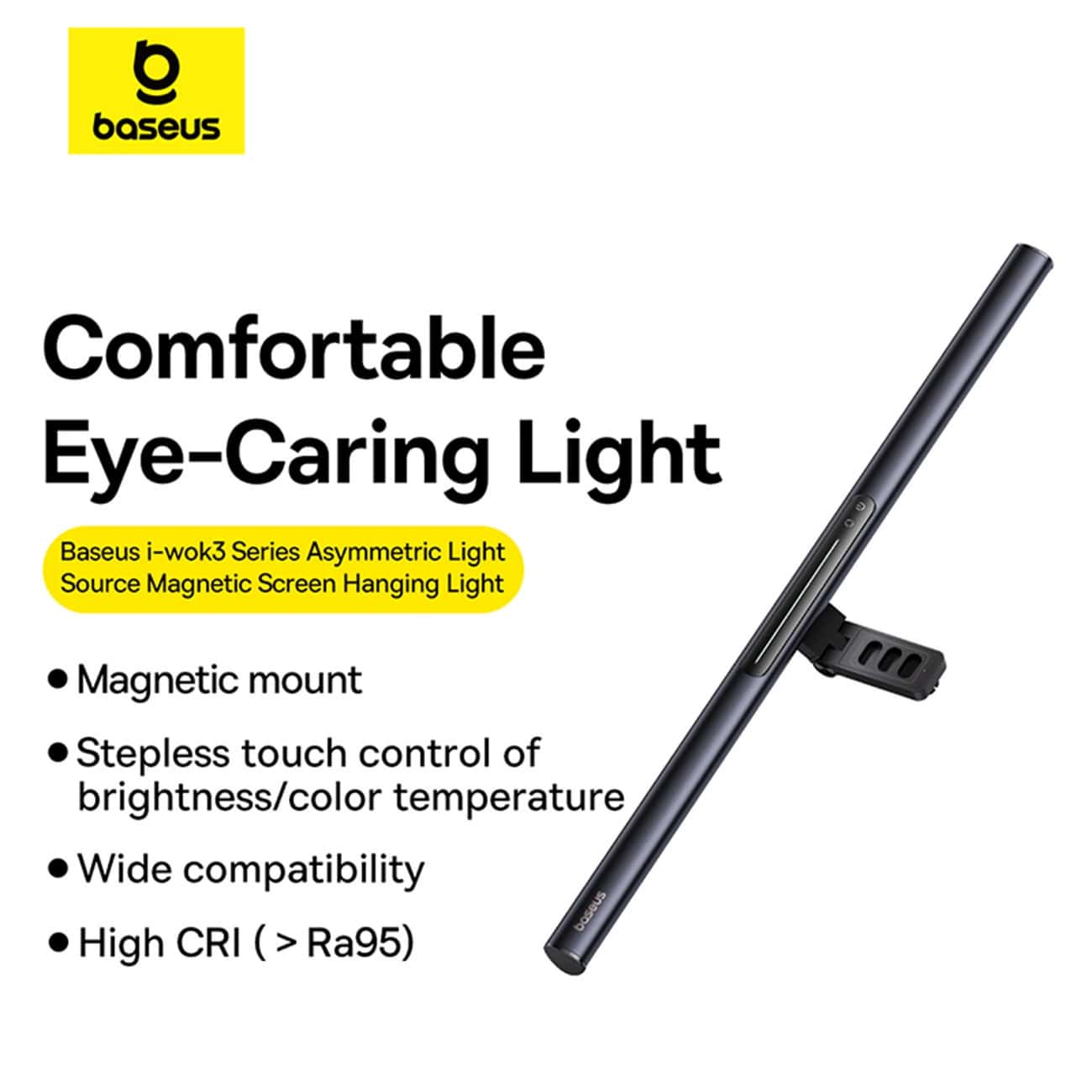 Baseus i-wok 3 BS-LT007 Φωτιστικό Οθόνης Υπολογιστή με Mαγνητική Tοποθέτηση - Black