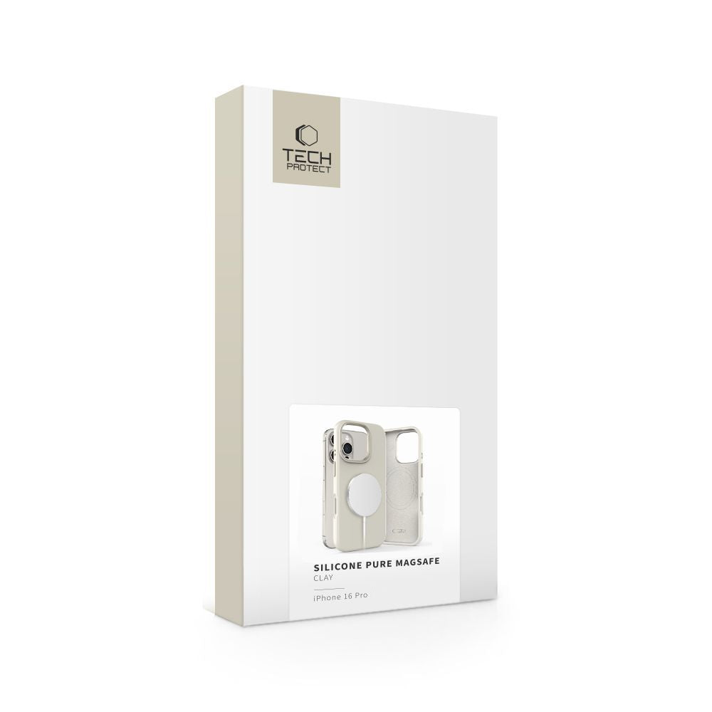 Tech-Protect iPhone 16 Pro Silicone Pure Θήκη Σιλικόνης TPU με MagSafe - Cosmic Latte