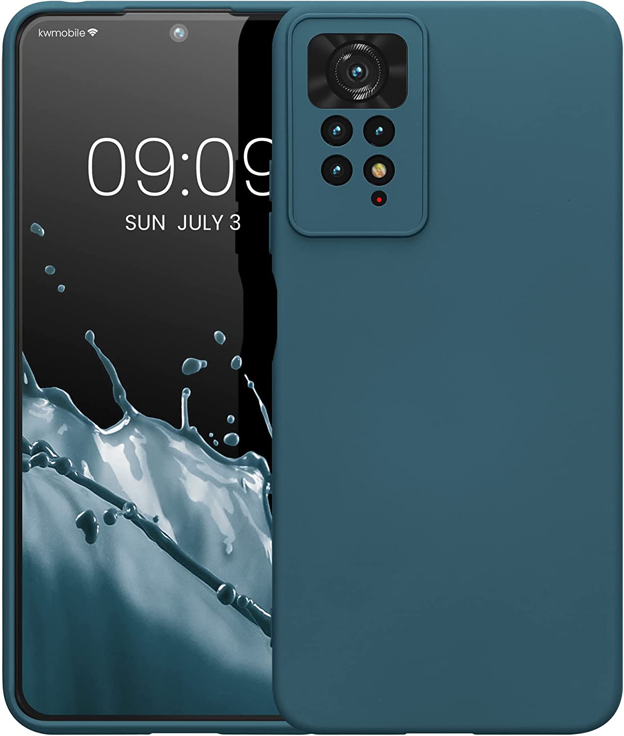 KW Xiaomi Redmi Note 11 Pro / Note 11 Pro 5G Θήκη Σιλικόνης Rubberized TPU - Matte Petrol - 57919.57