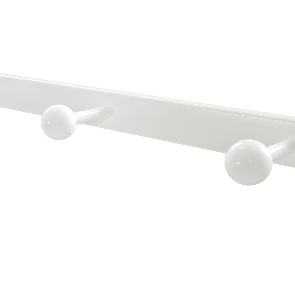 Vasagle Επιτοίχια Μεταλλική Κρεμάστρα με Ράφι - 60 x 30 x 31.7 cm - Oak / White - LCR11WY