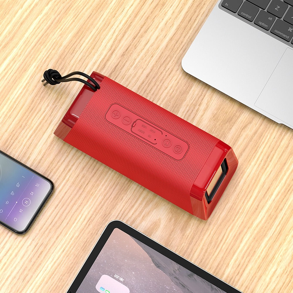 Hoco Classic Sound BS35 Ασύρματο Bluetooth 5.0 Ηχείο με Ενσωματωμένο Μικρόφωνο - Red