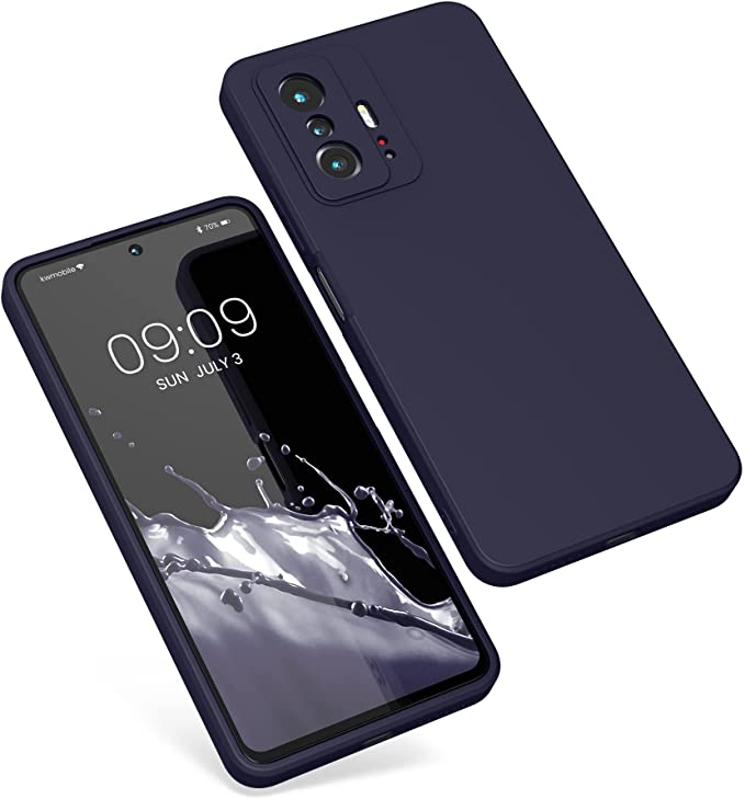 KW Xiaomi 11T / 11T Pro Θήκη Σιλικόνης Rubberized TPU - Blueberry Blue - 56573.186