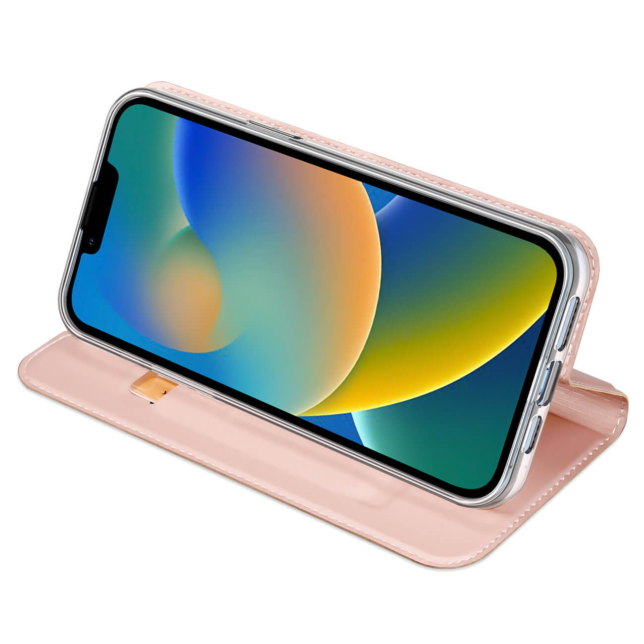 Dux Ducis iPhone 14 Plus Flip Stand Case Θήκη Βιβλίο - Rose Gold