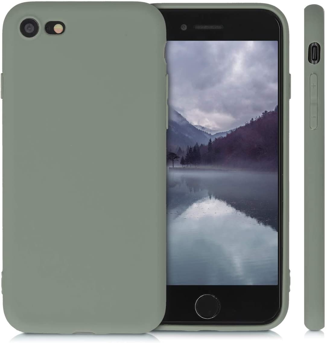 KW iPhone SE 2022 / SE 2020 / 7 / 8 Θήκη Σιλικόνης TPU - Grey Green - 39458.172