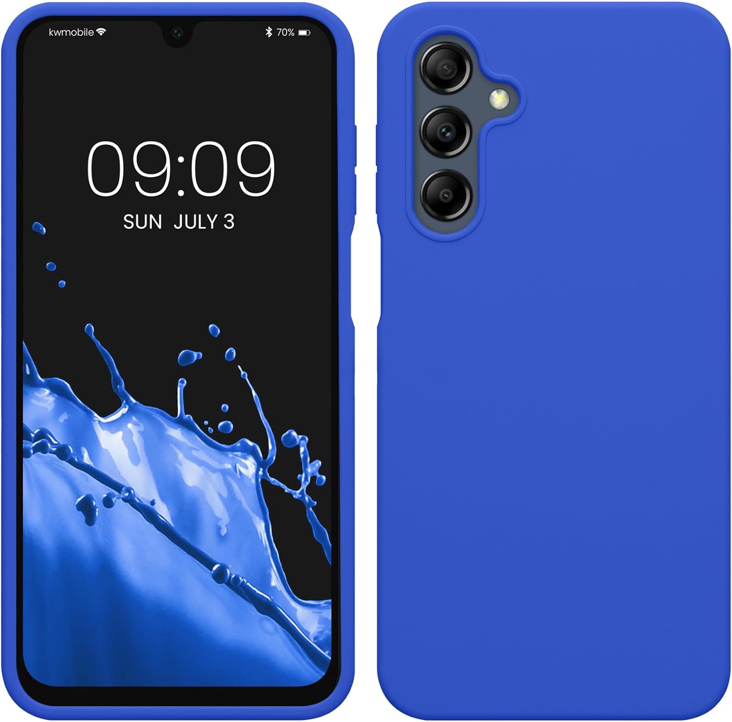 KW Samsung Galaxy A16 4G / A16 5G Θήκη Σιλικόνης Rubberized TPU - Baltic Blue