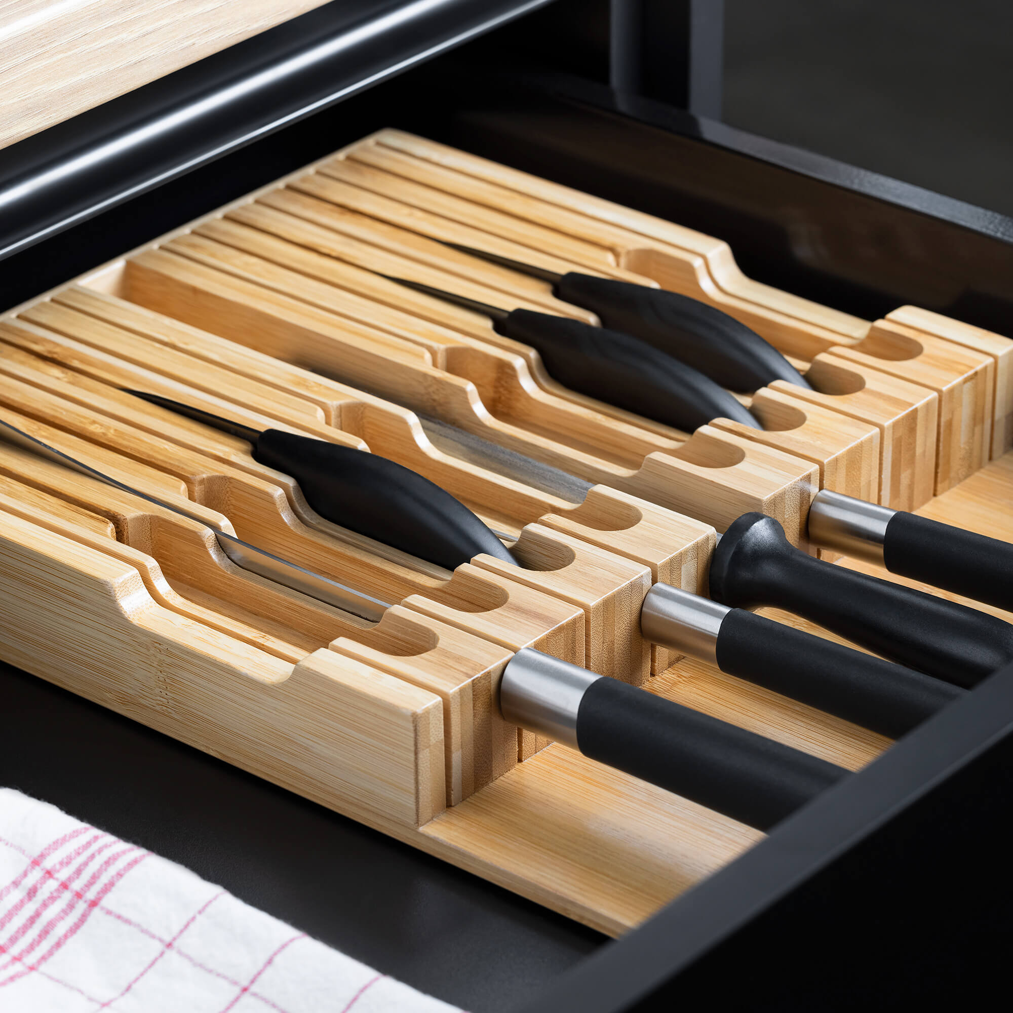 Navaris Θήκη για Μαχαίρια από Μπαμπού - Light Brown - 54640.01