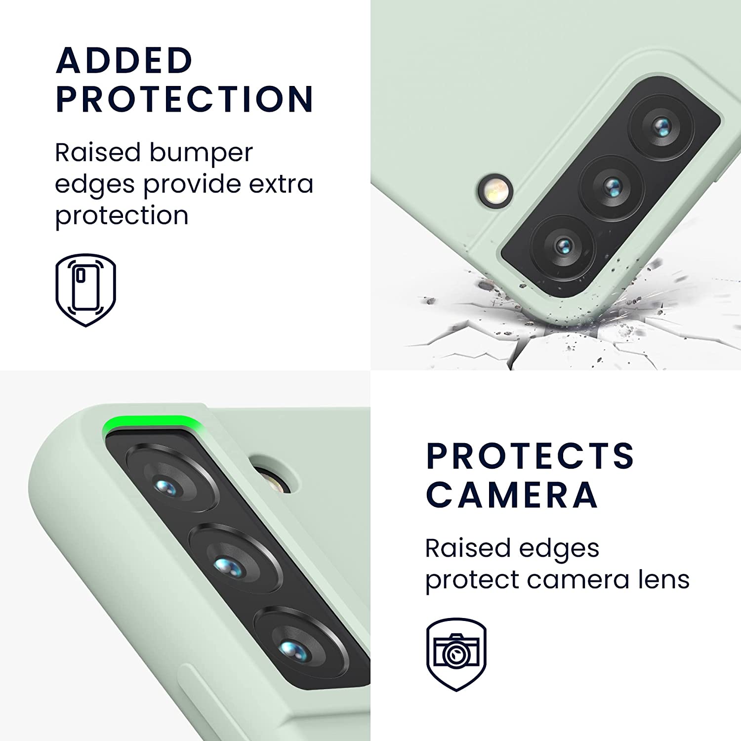 KW Samsung Galaxy S22 Θήκη Σιλικόνης Rubberized TPU - Frosty Mint - 56756.200