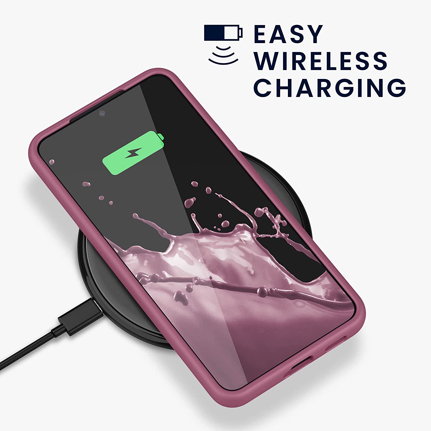 KW Samsung Galaxy S22 Plus Θήκη Σιλικόνης Rubberized TPU - Deep Rusty Rose - 56761.167