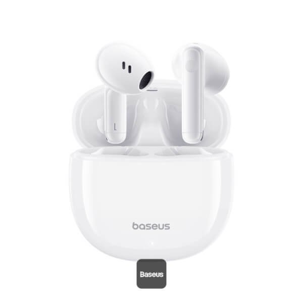 Baseus Bowie E13 - TWS Bluetooth 5.3 - Ασύρματα ακουστικά για Κλήσεις / Μουσική - White