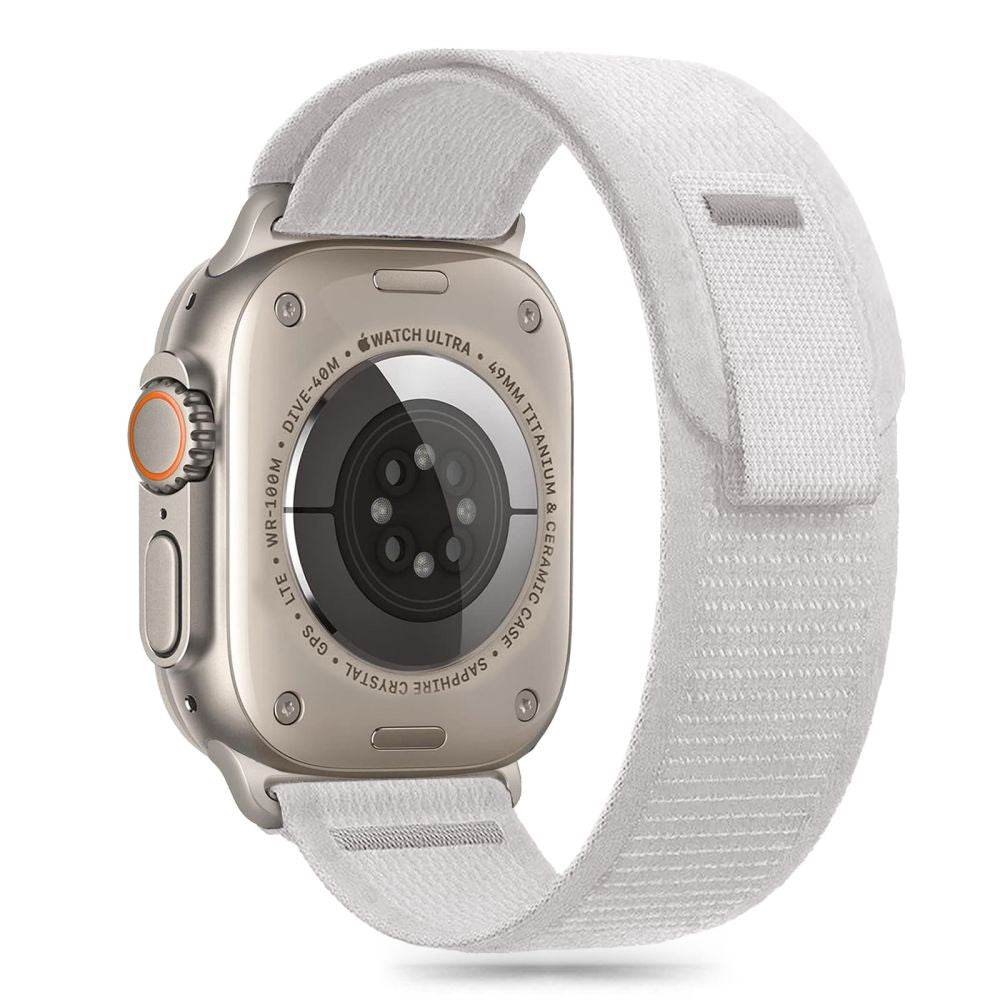 Tech-Protect Λουράκι Apple Watch 8/9/10/11 - SE (1/2/3) - Ultra (1/2/3) – 44/45/46/49mm Nylon Stripe - Crayon Grey