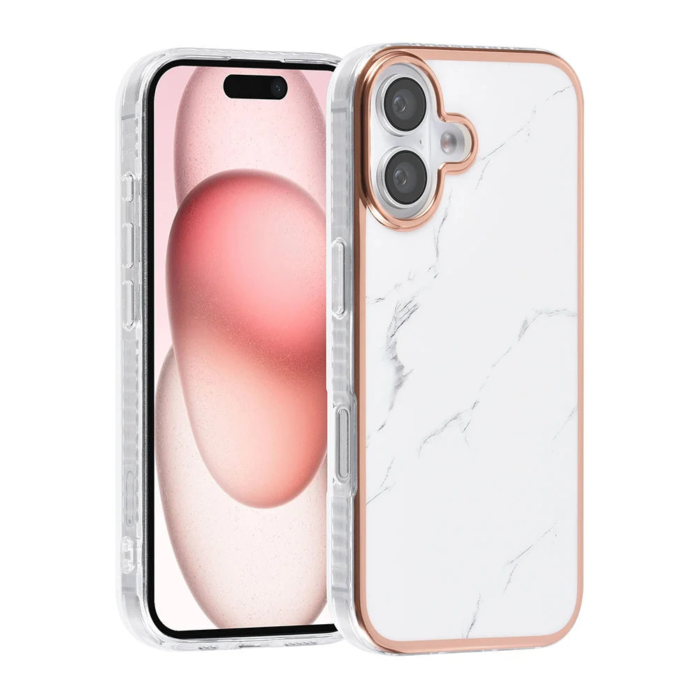Tuniq iPhone 16 Silicone Θήκη Σιλικόνης - Marble
