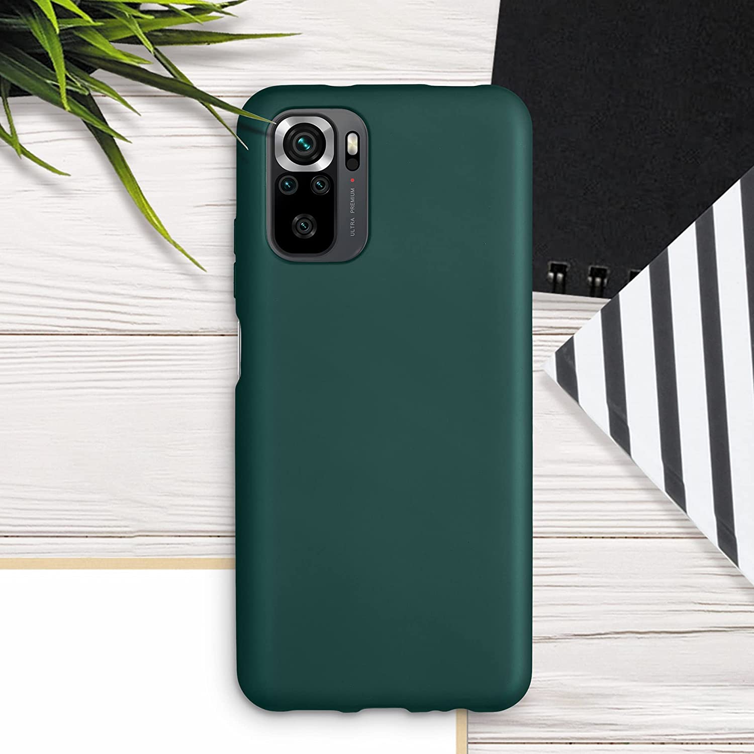 KW Xiaomi Redmi Note 10 / Note 10S Θήκη Σιλικόνης TPU - Metallic Petrol - 54542.14