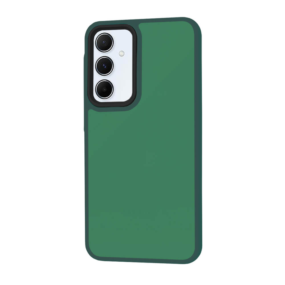 Techsuit Samsung Galaxy A55 5G - HaloFrost Series - Σκληρή Θήκη με Πλαίσιο Σιλικόνης - Midnight Green