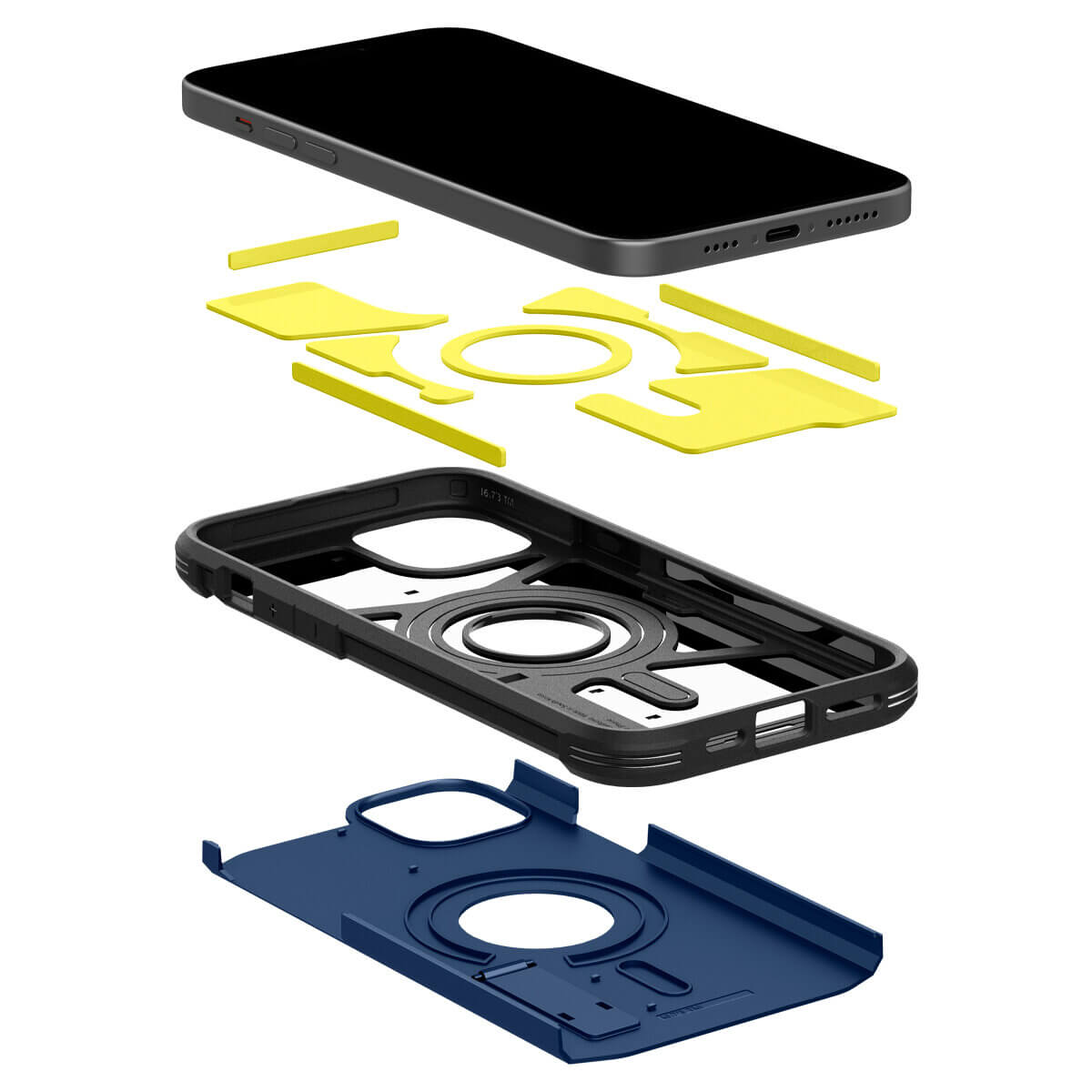 Spigen iPhone 15 Plus Tough Armor Mag Σκληρή Θήκη με MagSafe - Navy Blue