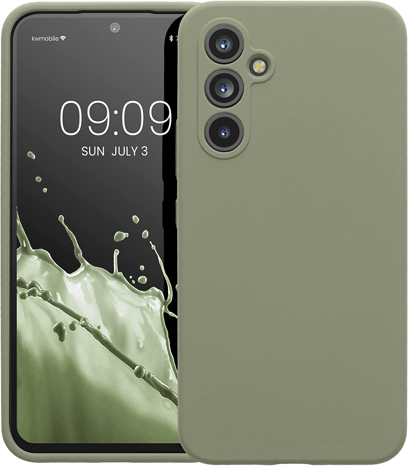 KW Samsung Galaxy A54 5G Θήκη Σιλικόνης Rubberized TPU - Grey Green - 60795.172