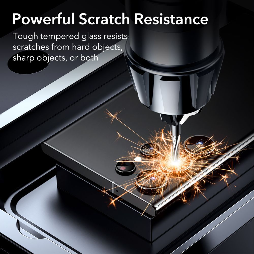 ESR Samsung Galaxy S23 Ultra - Screen Shield Σετ με 2 Tempered Glass Αντιχαρακτικά Γυαλιά Οθόνης και 2 Αντιχαρακτικά Γυαλιά για την Κάμερα 9H - Διάφανα