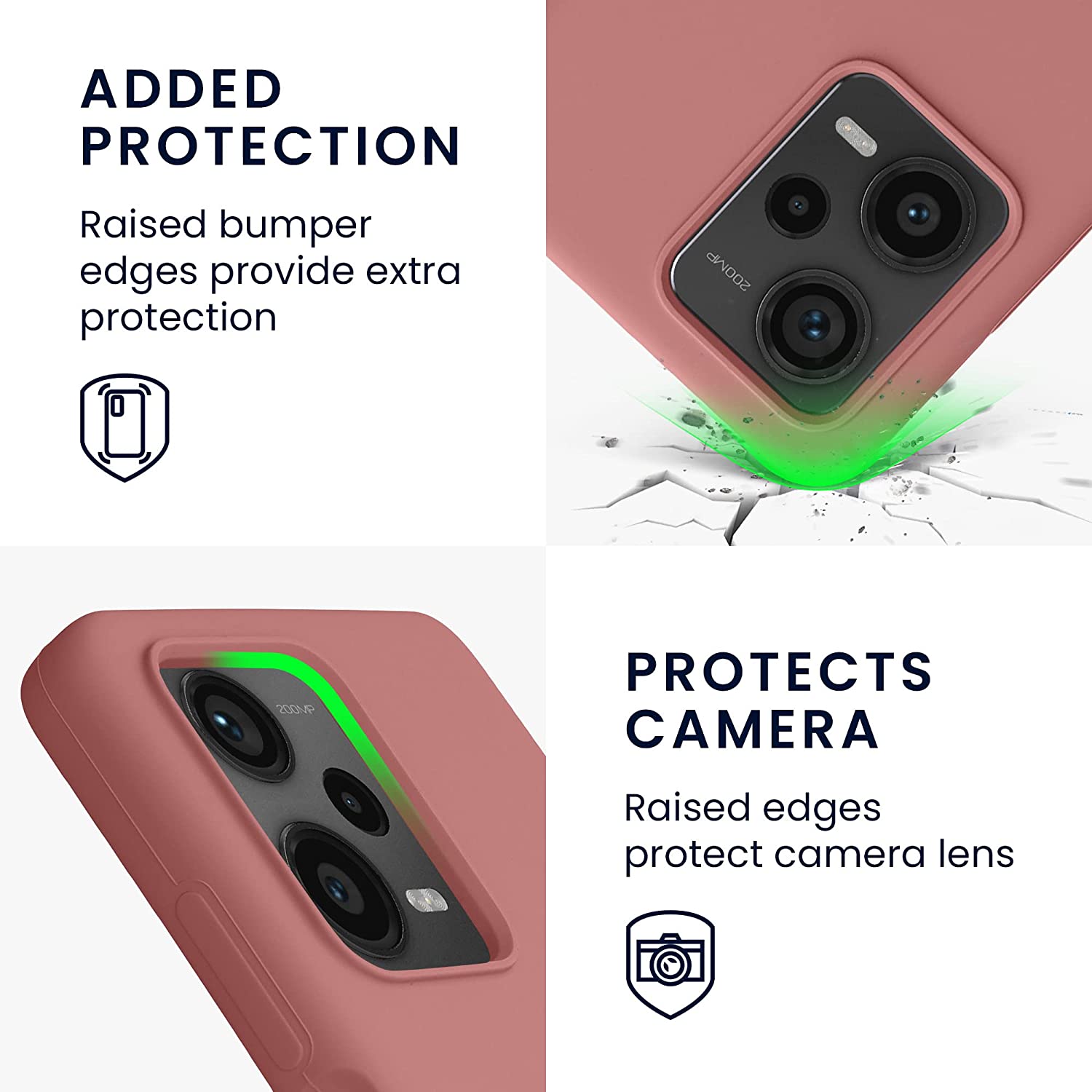 KW Xiaomi Redmi Note 12 Pro+ Θήκη Σιλικόνης Rubberized TPU - Winter Rose - 60691.193