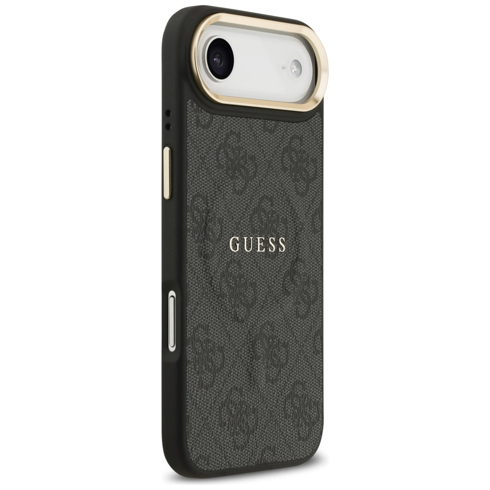 Guess iPhone Air - 4G PU Classic Logo MagSafe - Σκληρή Θήκη με Πλαίσιο Σιλικόνης και Επένδυση Οικολογικού Δέρματος - Black - GUHMP17MP4MSEGCK
