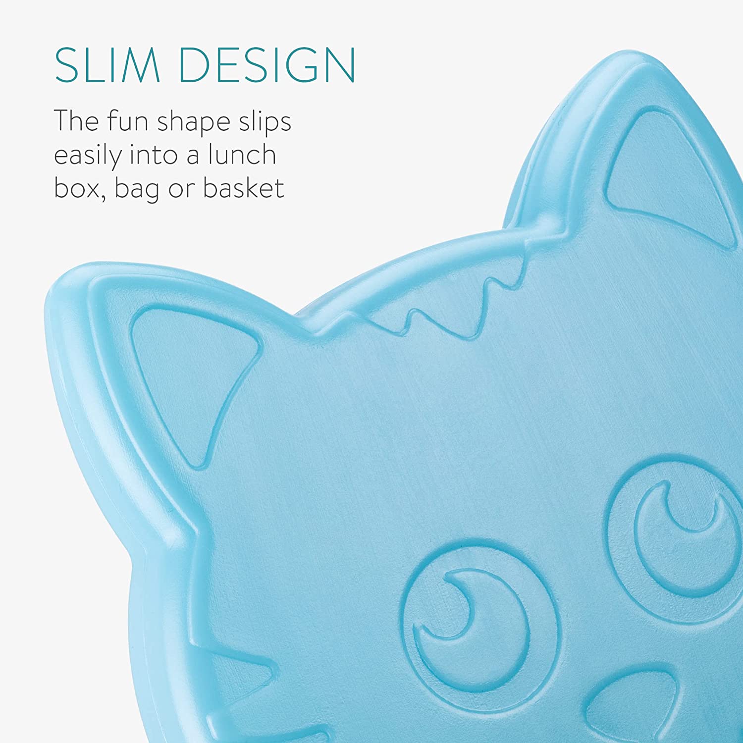 Navaris Επαναχρησιμοποιούμενες Παγοκύστες για Τσάντα Φαγητού - Cat - 48099.02