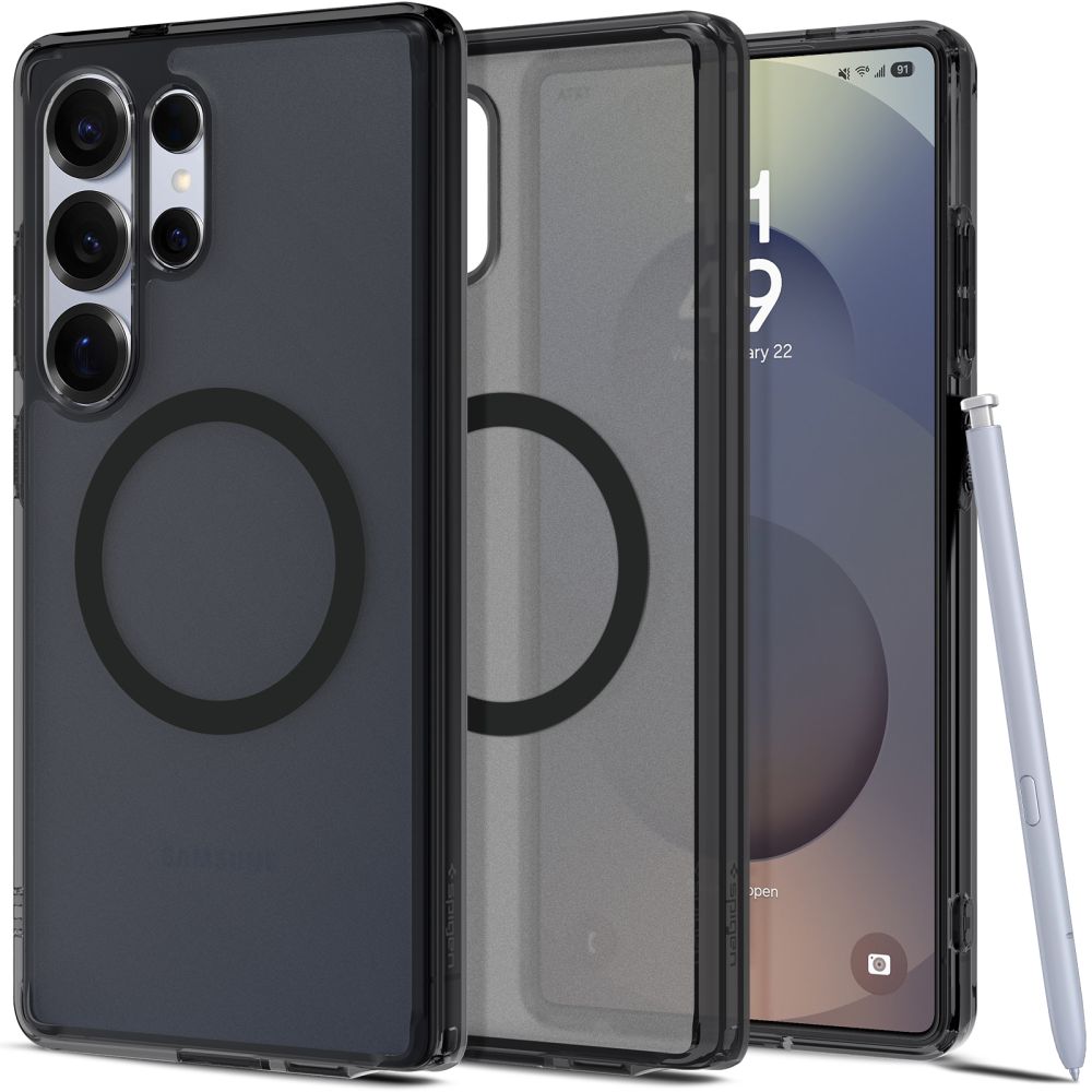 Spigen Samsung Galaxy S25 Ultra - Ultra Hybrid Mag - Σκληρή Θήκη με Πλαίσιο Σιλικόνης Και MagSafe - Frost Black