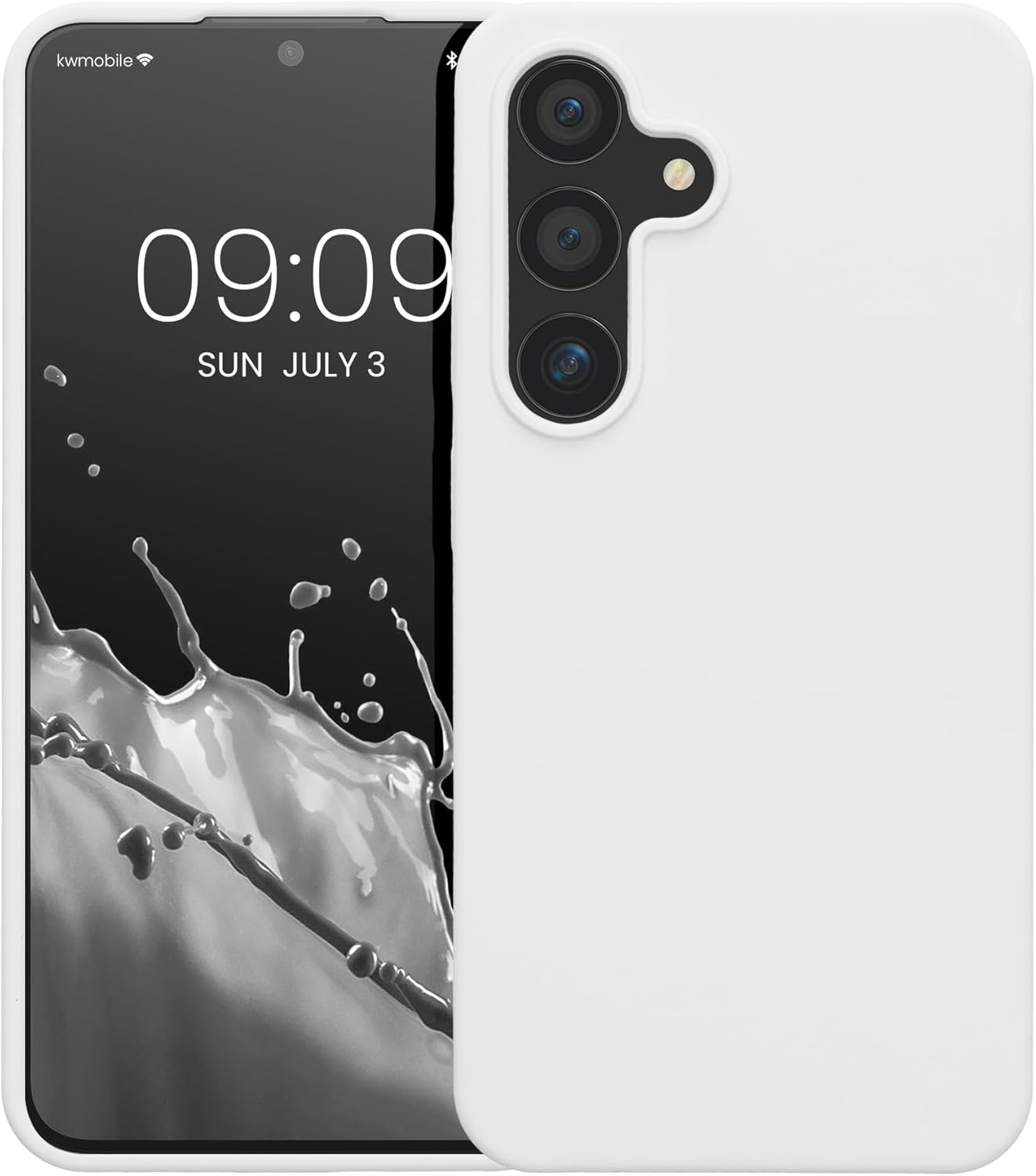 KW Samsung Galaxy S24 Θήκη Σιλικόνης Rubberized TPU - Matte White