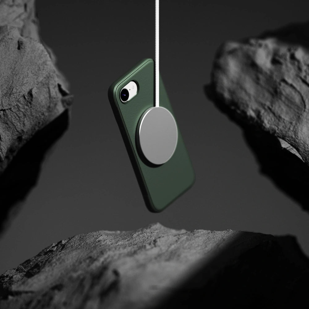 Ringke iPhone 16e Onyx MagSafe Θήκη Σιλικόνης με MagSafe - Dark Green