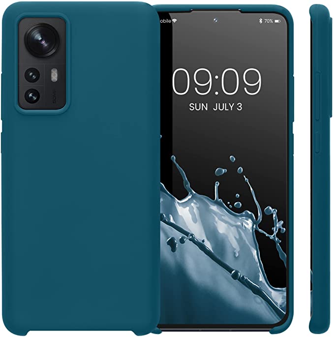 KW Xiaomi 12 / 12X Θήκη Σιλικόνης Rubber TPU - Teal Matte - 56210.57