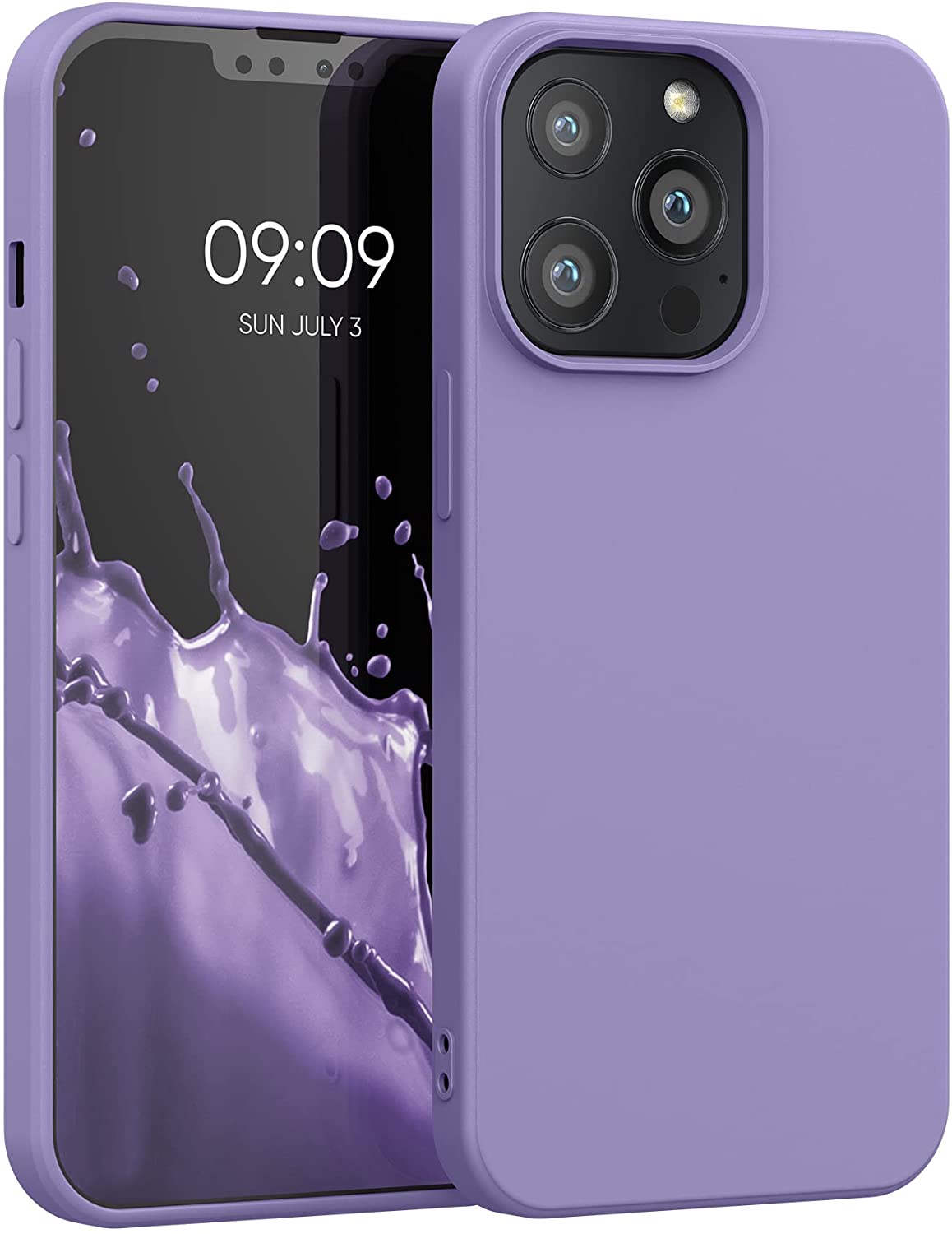 KW iPhone 13 Pro Θήκη Σιλικόνης Rubberized TPU - Violet Purple - 55962.222