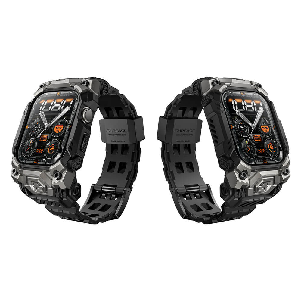 Supcase Λουράκι Apple Watch 10/11 - 46mm Unicorn Beetle Ore Λουράκι με Θήκη Προστασίας - Black