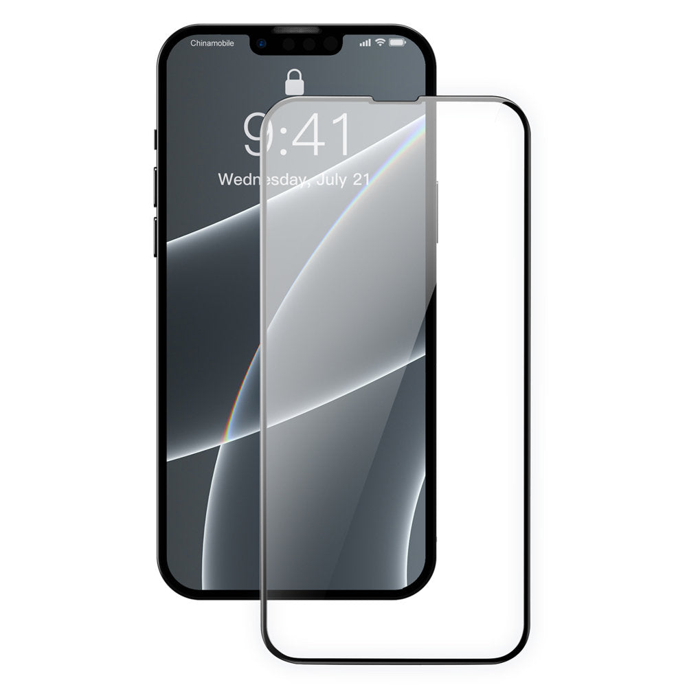 Baseus iPhone 13 / iPhone 13 Pro 0.3mm 9H Full Screen Αντιχαρακτικό Γυαλί Οθόνης - 2 Τεμάχια - Black - SGQP010101