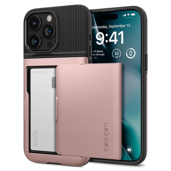 Spigen iPhone 15 Pro Max Slim Armor CS Σκληρή Θήκη - Rose Gold