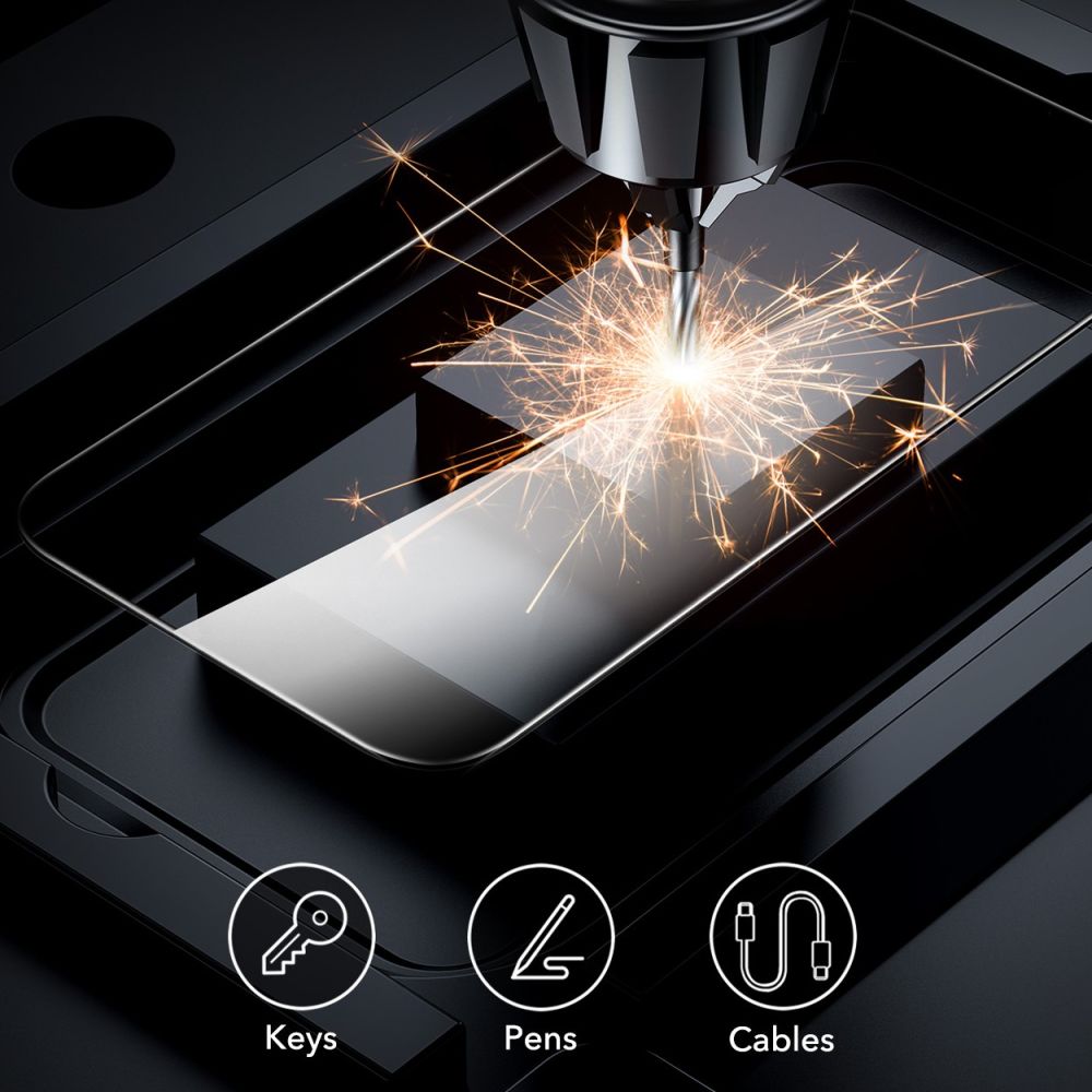 ESR iPhone 16 Pro Max Tempered Glass 9H 0.3mm Αντιχαρακτικό Γυαλί Οθόνης - 2 Τεμάχια - Διάφανα