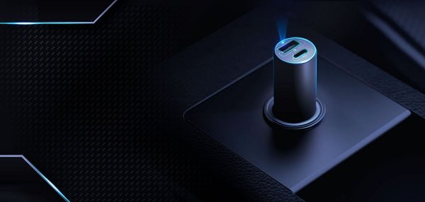 3MK HyperCar Φορτιστής Αυτοκινήτου Γρήγορης Φόρτισης 100W Power Delivery με 1 Θύρα USB και 1 Θύρα Type - C - Dark Grey