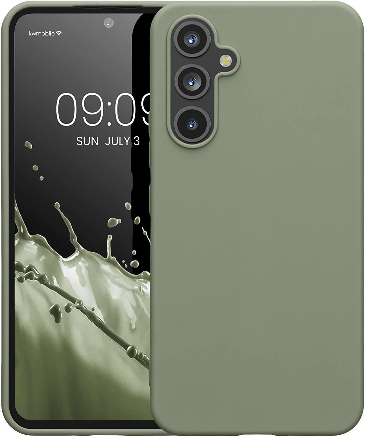 KW Samsung Galaxy A54 5G Θήκη Σιλικόνης TPU - Gray Green - 60796.172