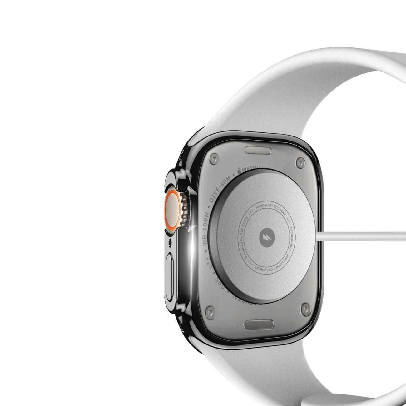 Dux Ducis Θήκη Apple Watch Ultra (1/2/3) - 49mm Samo Case Σιλικόνης - Black