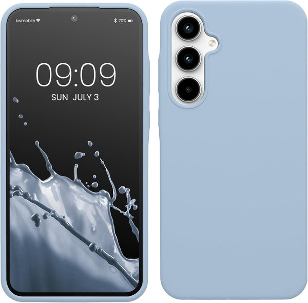 KW Samsung Galaxy A35 5G Θήκη Σιλικόνης Rubberized TPU - Matte Light Blue