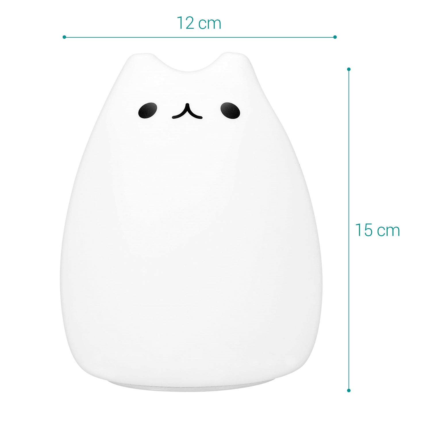 Navaris LED Cat Night Light RGB with Remote Control - Παιδικό Νυχτερινό Φως με Αλλαγή Χρωμάτων και Τηλεχειριστήριο - White - 42793