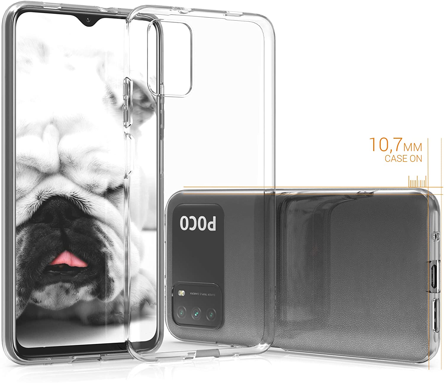KW Xiaomi Poco M3 Θήκη Σιλικόνης TPU - Διάφανη - 53974.03