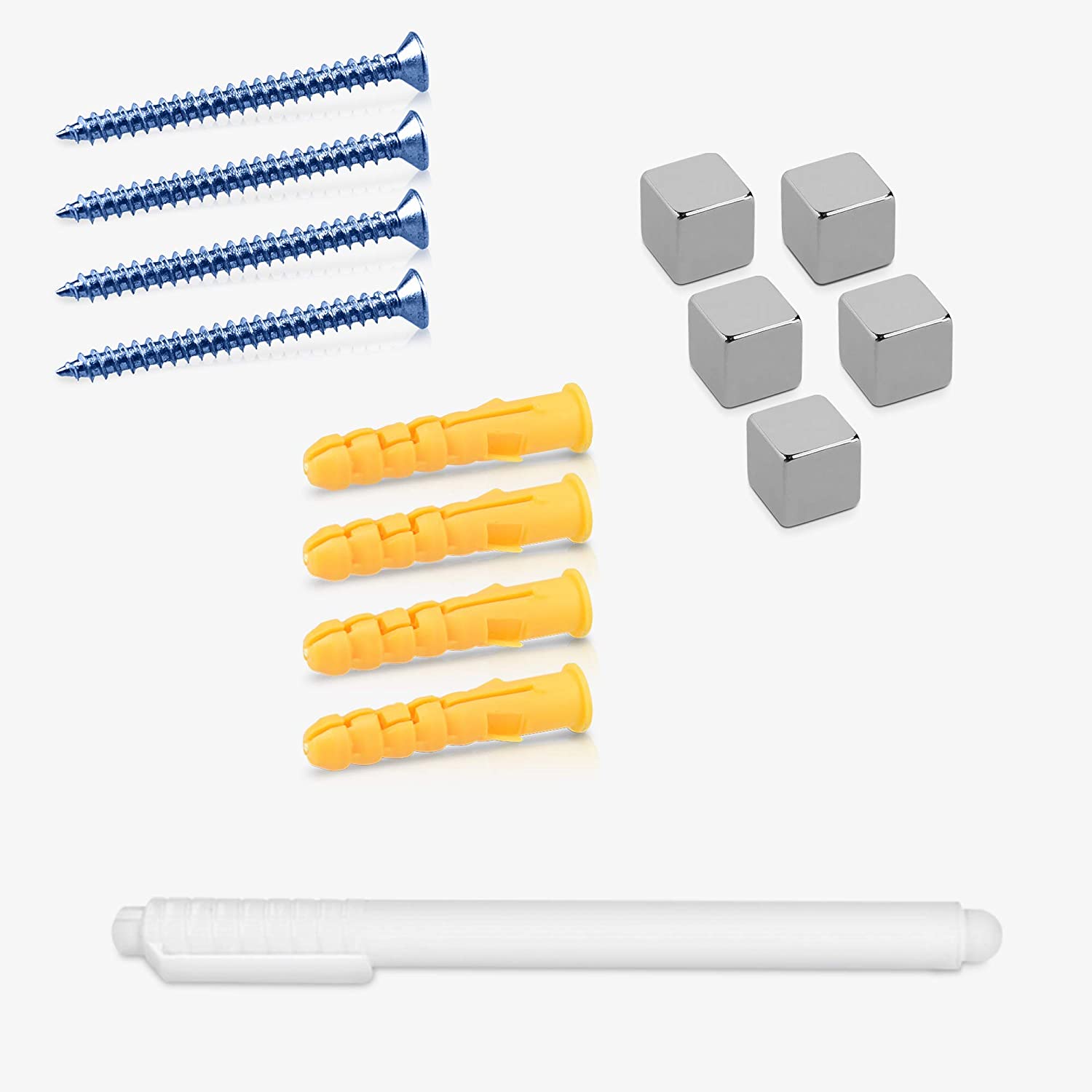 Navaris Μαγνητικός Γυάλινος Πίνακας - 48 x 48 cm - Black - 53111.01