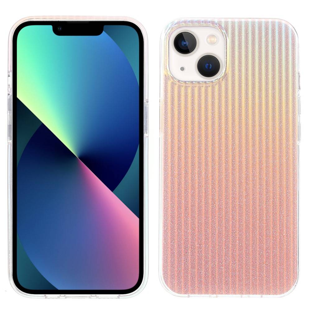 Kingxbar iPhone 13 Travel Series Σκληρή Θήκη με Πλαίσιο Σιλικόνης - Sunset - Multicolor