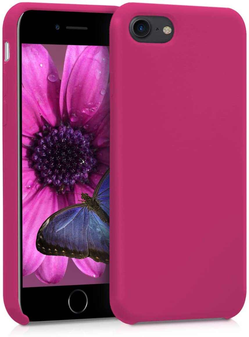 KW iPhone SE 2022 / SE 2020 / 7 / 8 Θήκη Σιλικόνης Rubber TPU - Pomegranate Red - 40225.175