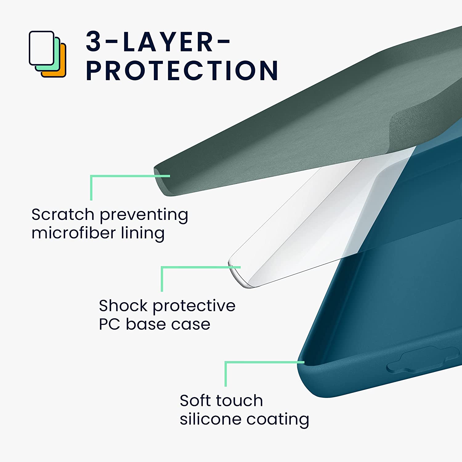 KW Samsung Galaxy S23 Plus Θήκη Σιλικόνης Rubberized TPU - Petrol Matt - 60274.57
