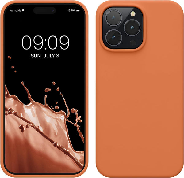 KW iPhone 14 Pro Max Θήκη Σιλικόνης Rubberized TPU - Warm Apricot